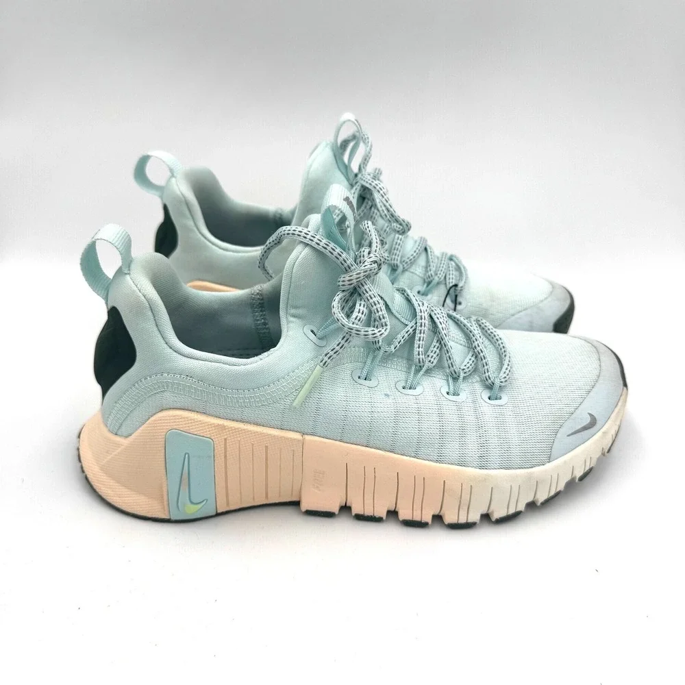 Nike Free Metcon 6 Womens Glacier Blue Arctic Orange Training Shoes HV5228-474 6